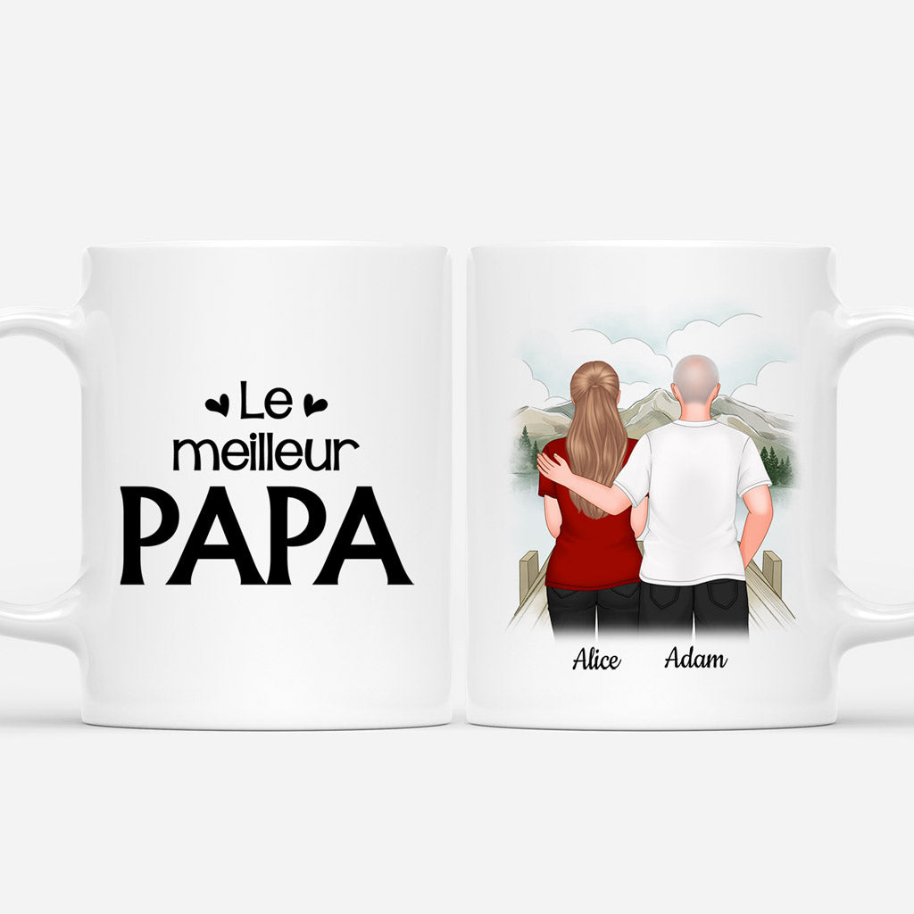 Mug Le Meilleur Papa Papy Personnalisé