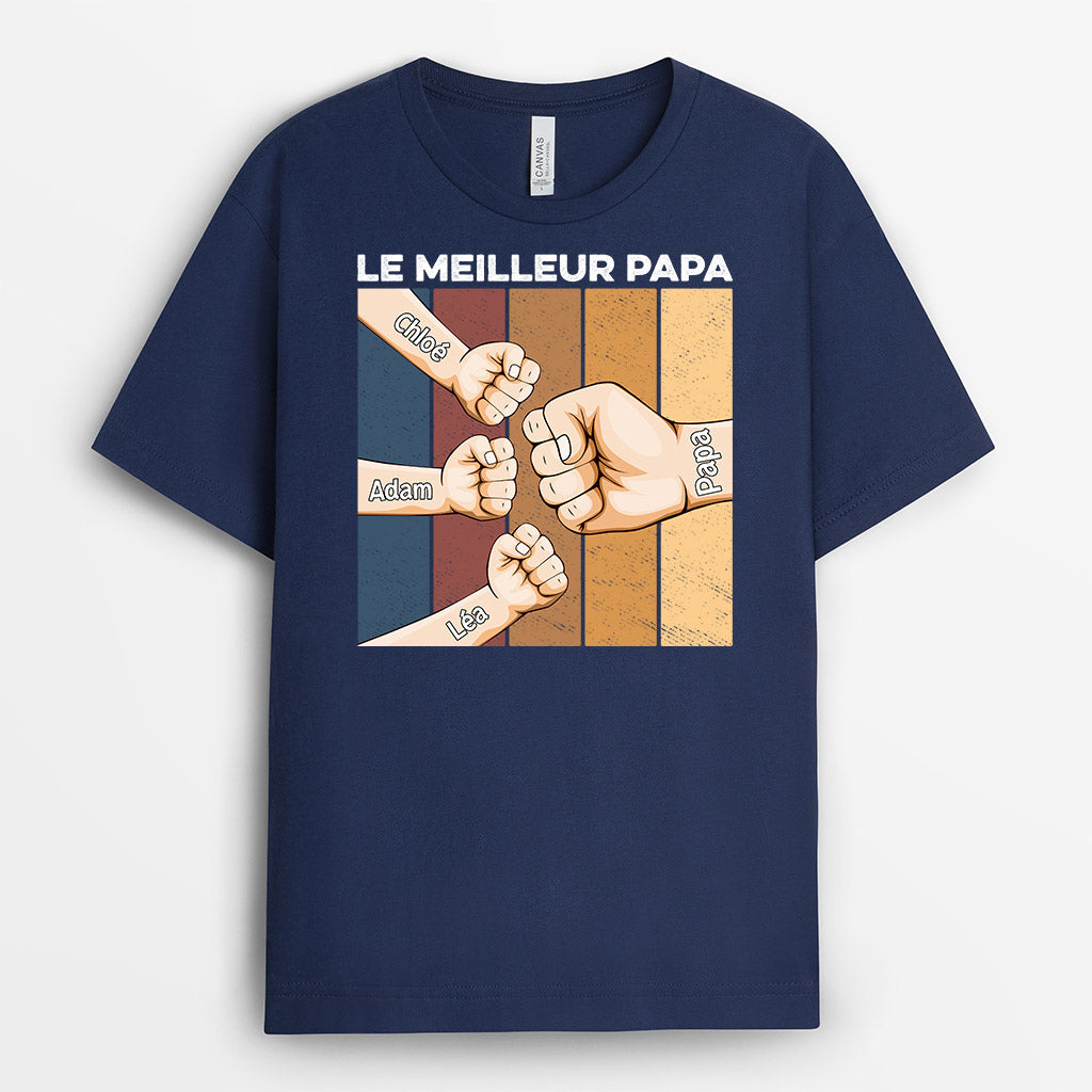 T-Shirt Fête Des Grands-Pères – Meilleur Papi Ever, Cadeau Super Papy Pour Papi Fier Et Cool