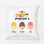 0876PFR2 Cadeau Personnalise Coussin Glace Papy Papa