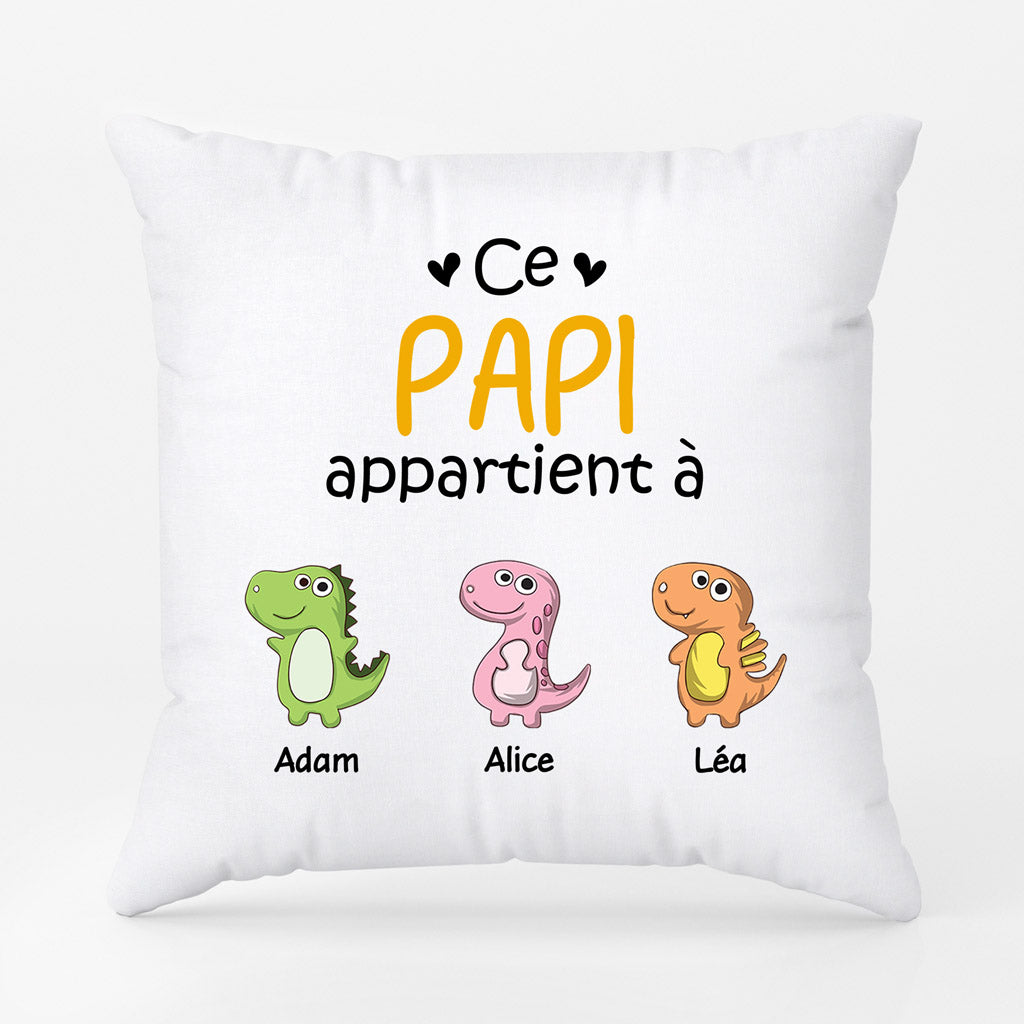 0879PFR2 Cadeau Personnalise Coussin Papy Papa