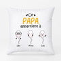 0885PFR1 Cadeau Personnalise Coussin Papy Papa