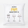 0885PFR2 Cadeau Personnalise Coussin Papy Papa