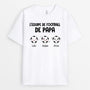 0893AFR1 Cadeau Personnalise T shirt Equipe Football Papa Papy
