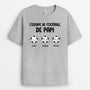 0893AFR2 Cadeau Personnalise T shirt Equipe Football Papa Papy