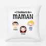 0897PFR1 Cadeau Personnalise Coussin Bonheur Maman Mamie