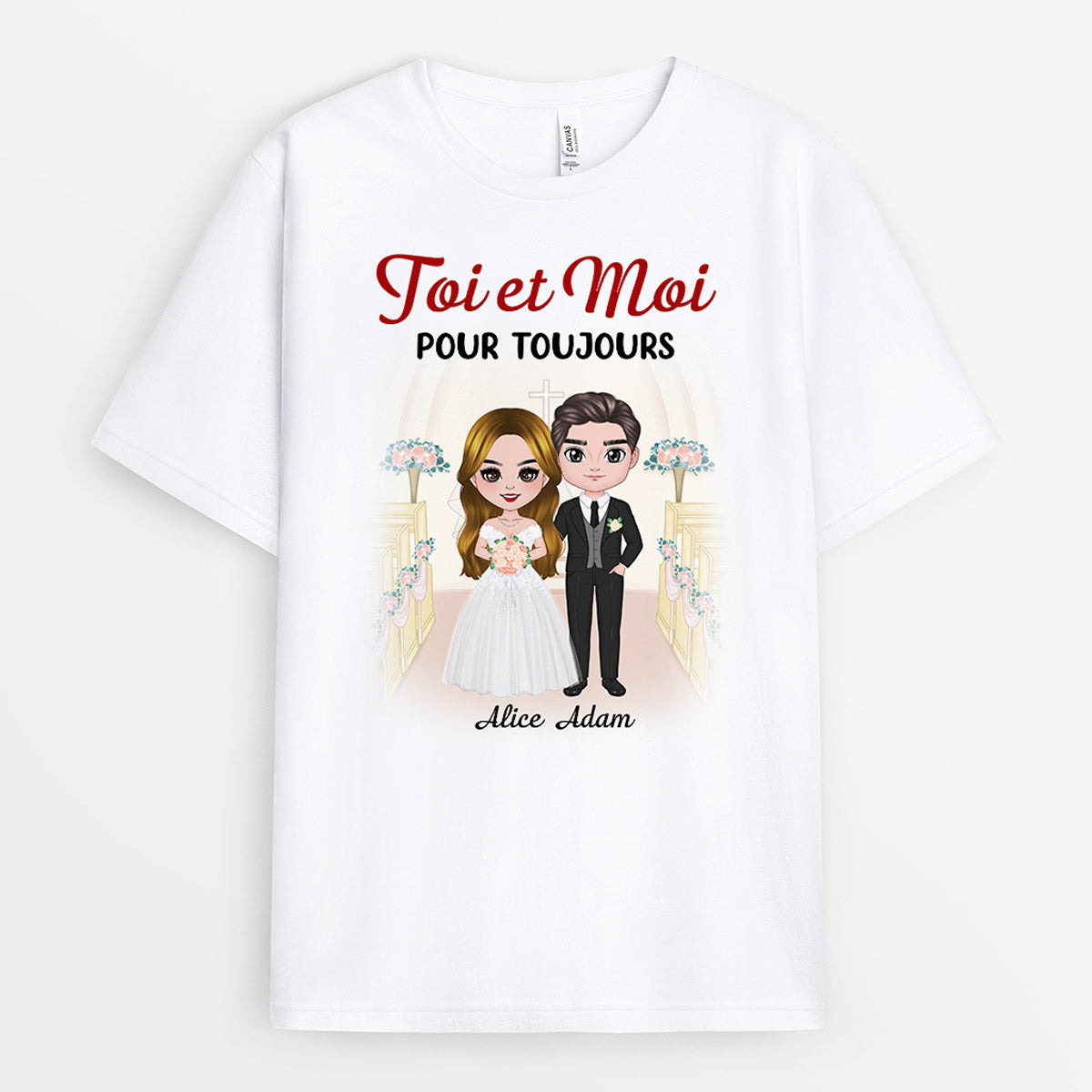 Toi et Moi - Cadeau Personnalisé | T-shirt pour Couple