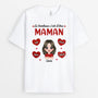 0911AFR2 Cadeau Personnalise T shirt Bonheur Maman Mamie