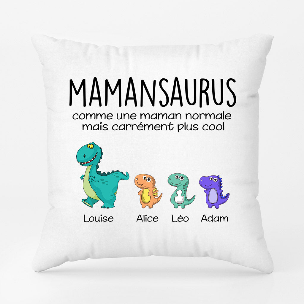 Mamiesaurus, Mamansaurus - Cadeau Personnalisé | Coussin pour Maman/Mamie