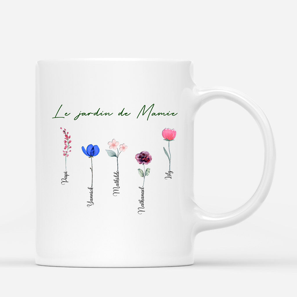 Le Jardin De Mamie Maman - Cadeau Personnalisé | Mug Pour Mamie Maman