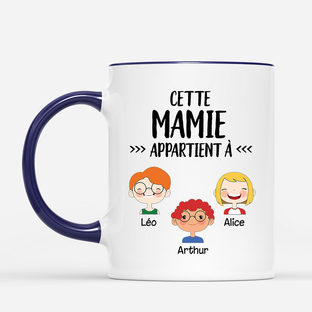 Cette Mamie Appartient À - Cadeau Personnalisé | Mug pour Maman Mamie