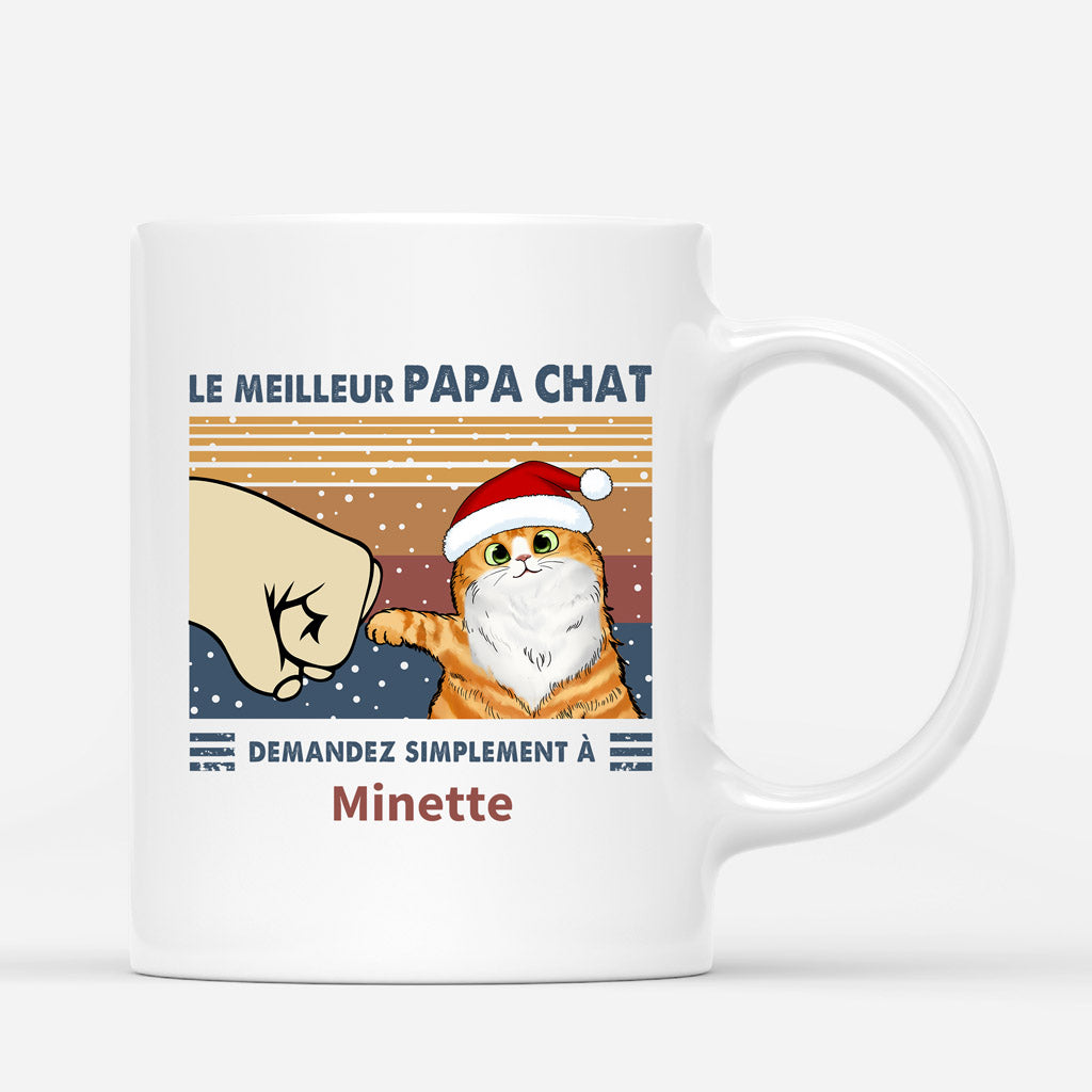 Le Meilleur Papa Chat - Cadeau Personnalisé | Mug pour Amoureux des Chats