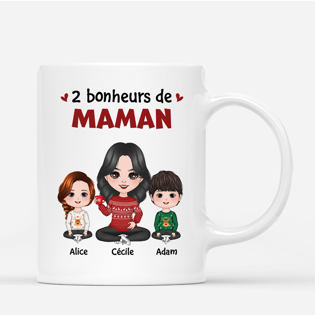 Les Bonheurs De Maman Mamie - Cadeau Personnalisé | Mug pour Maman Mamie