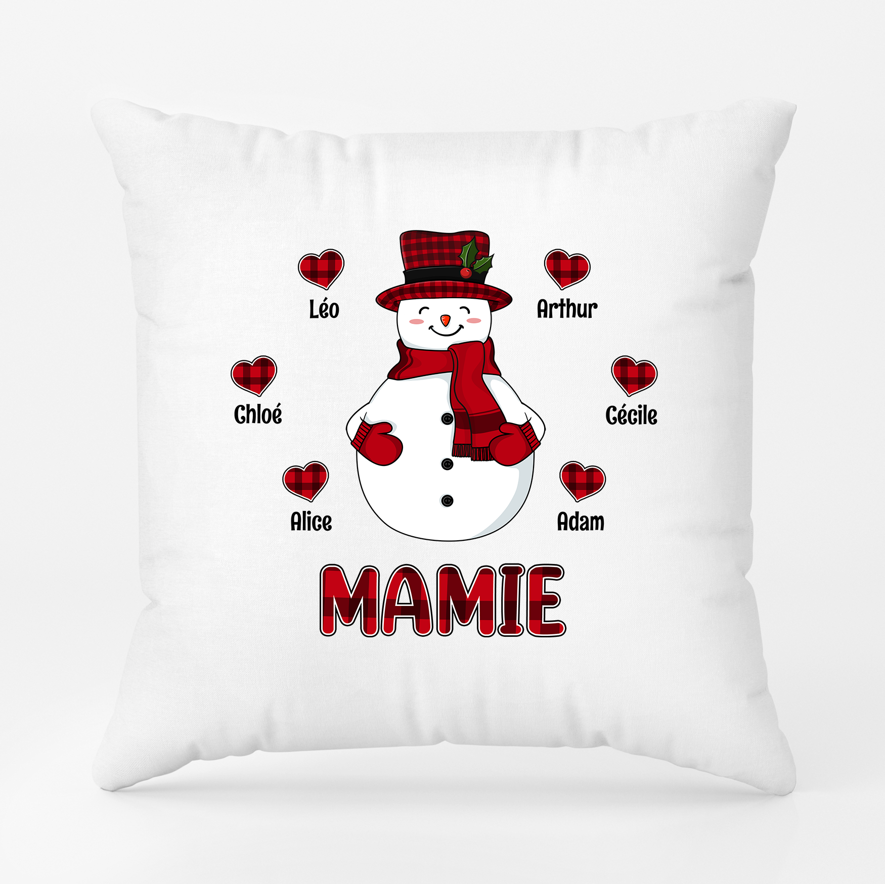 Maman Mamie - Cadeau Personnalisé  | Coussin pour Maman Mamie Noël